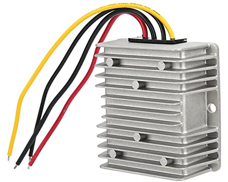 Domary Convertidor de Fuente de Alimentación 12V Transformador Impermeable IP68 6A para Paneles Fotovoltaicos y Ventiladores
