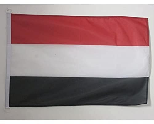AZ FLAG Bandera de Yemen 90x60cm Uso Exterior - Bandera YEMENÍ 60 x 90 cm Anillos