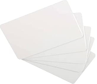 Bodno Premium-CR80 30 Mil Grafik-Qualität PVC-Karten Packung mit 100 Stück Weiß