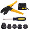 Toprema Crimping Tool Kit Ratchet Terminal Connector Plier Crimper 5 Interchangeable Die Sets Insulated Non-Insulated Cable Wire Hand Tool with Carry Bag