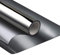Reflektierende Fensterfolie, Spiegel, einseitig, Privatsphäre, Anti-UV, statische Fensterfolie, entfernbar, dekorativ, 1,8 mm x 1,8 m, Schwarz und Silber