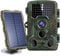 BraveKing Wildkamera 16MP 1080P Jagdkamera Nachtsicht 82ft/25M 0,2s Bewegungsmelder 120° Weitwinkel 2.4 LCD Display IP66 Wasserdicht IR Überwachungskamera mit Solarpanel und 32G Speicherkarte