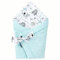 Bellochi 2in1 Baby Einschlagdecke Babyhörnchen - 100% Baumwolle Wickeldecke - 75 x 75 cm - für Kinderwagen, Babybett oder Kindersitz - Ganzjährig - ÖKO-TEX Zertifiziert - Animaland