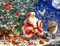 ygghj Stickbilder Kreuzstich,Stickpackung Stickbild Stickvorlage Sticken Stickset Schnee 40X50Cm Neujahrs Home Decor Kreativität Geschenke 11Ct (Vorgedruckte Leinwand)