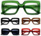 Eyekepper Paquete de 5 diseño Gafas de lectura para señoras Elegante gafas para presbicia +3,00