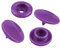 50 Druckknöpfe rund Snaps Druckknopf Snap Button Knöpfe Farb- Größenwahl, Größe:12mm, Farbe:lila