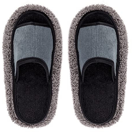 TINAYAUE Mop Slippers Unisex House Floor Slippers for Men and Women Stripe Cleaning Slipper Anti-Slip Mopping Shoes