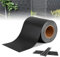 ACXIN PVC Sichtschutzfolie Sichtschutzstreifen Garten Sichtschutz Zaun Inkl. 20 x Befestigungsclips 450g/m² - (19cm*35m Anthrazit)