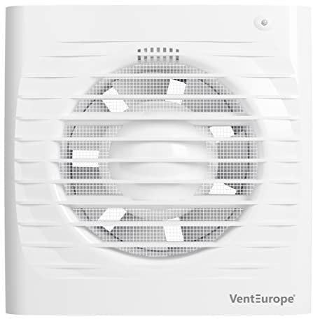 VENTEUROPE Ventilateur de salle de bain 100 mm avec clapet anti-retour et minuterie