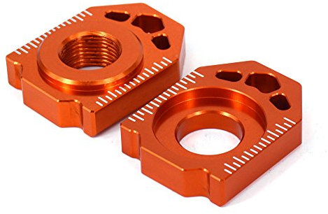 Ajuste Cadena Bloque Eje Trasero Moto para 125-450 SX/SX-F/XC/XC-F 125-530 EXC/EXC-F/XC-W/XCF-W EC250/300/250F/350F 85SX 250EX 300EX Naranja