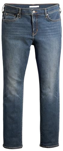 Levi's Women's 314 Shaping Straight Jeans, Zealous Blue, 28W / 32L