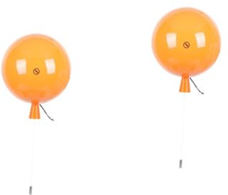 Mikikit 2 Stk Wandlampe Ballon Wanddekoration Nachtlicht für Kinderzimmer wandleuchte Luftballons Nachttischlampen kreatives schlafzimmerlicht Warmes Licht Mode schmücken Umgebungslicht