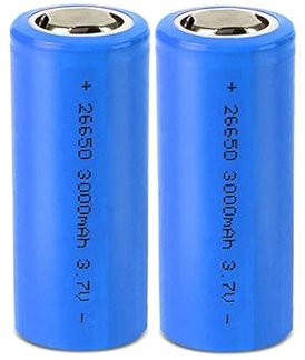 Pilas Recargables, 3.7V 3000mAh Baterías de Litio Batería Gran Capacidad Flat Top Li-Ion Bateria para Linternas LED, Linterna Frontal, Dispositivos Electrónicos