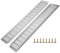 2 griglie di ventilazione in alluminio, griglia di ventilazione, griglia di ventilazione, rettangolare, per scarpiera, bagno, cucina, soggiorno, 100 mm x 600 mm