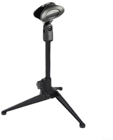 Mini Desktop Microphone Stand Adjustable Microphone Table Tripod Microphone Stand For Podcasts With Meeting Lectures