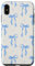 iPhone XS Max Blue Bows Ribbons Coquette Girly Aesthetic Case