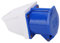 Prise Industrielle 3 Broches, 1 Phase, Installation Ouverte Antidéflagrante 32A 220-250V