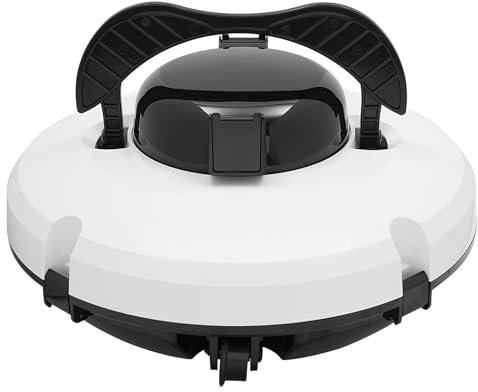 HarBin-Star Poolroboter, Kabelloser Poolsauger Akku, Dauer 2h, Poolsauger bis 100m² Pools, Poolreiniger vollautomatisch, für Oberirdische Pools, 33 x 23cm