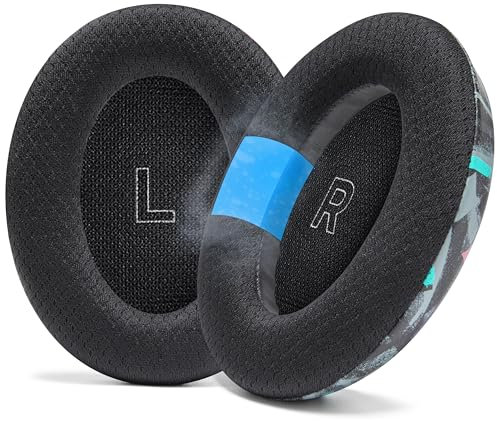 WC Freeze QC Ultra - Cuscinetti auricolari in gel rinfrescante per cuffie Bose Quietcomfort Ultra realizzati da Wicked Cushions | Extra spessi e più freschi più a lungo | 90's Black