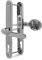 TSS UPVC Door Handles Set - Lever Moveable Pad - 70mm / 92mm PZ (Centres) - 215mm Screw to Screw - Backplate 247mm X 32mm - Replacement UPVC Door Handles - PVC Door Handle (Polished Chrome)