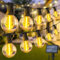 Warlisou Solar Outdoor Garten Lichterkette: G40 50ft Led Blub - 15M Solar Garten Glühbirnen für Outdoor-Gazebo - Balkon Parteien Patio Hochzeit