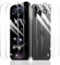 Fylnatc 2×Film Protection D'écran pour iPhone 12 Pro + 2×Protection Camera Objectif Arriere appareil Photo + 2×Arrière Verre Trempé, Vitre Protecteur Accessoires, HD Dureté 9H Glass, Compatible Coque