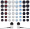 24 Pairs Silicone Earbud Tips, Earbud Noise Isolation Cover Replacement Earbuds Replacement Earphone Tips, 3 Sizes For 4.5-6mm Earbud Tip(4 colors/24 Pairs)