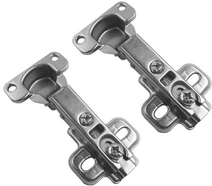 2 Stück Scharniere für Schranktüren, 100 Grad Eckanschlag Scharnier, Schrankscharniere Ø 26 mm, Topfscharnier Schranktürscharnier Möbel Scharnier, Scharniere für Küchenschrank Kleiderschrank