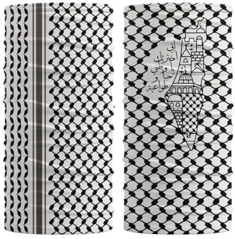 Lpitoy Palästina-halsgamaschen, Gesichtsmaske, Arabisches Keffiyeh, Kopftuch, Kopfwickel, Gesichtsbedeckung, Sonnenschutz, Kopfwickel, Bandanas Für Männer Und Frauen