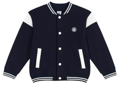 Petit Bateau Giacca Teddy per Bambini in Cotone Tinta Unita, per Fumare., 3 Anni