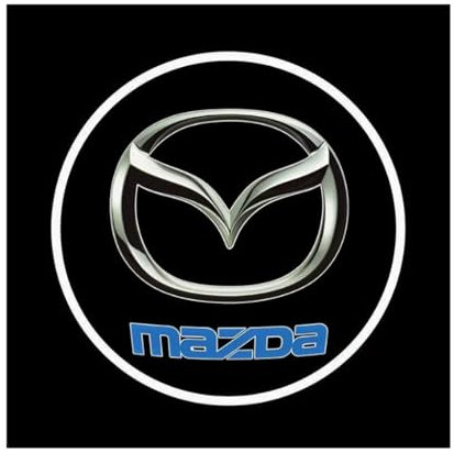XQHZFDPX 2 Pièces Projecteur Laser de Porte de Voiture pour Mazda CX-5 2017-2025, lumière de Bienvenue éclairage d'ambiance intérieur Lampe de Sol sans Fil Accessoires Automobiles,A-Beige