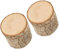 Beavorty 2 Stücke Log Ring Box Ringe Holz Ring Halter Holz