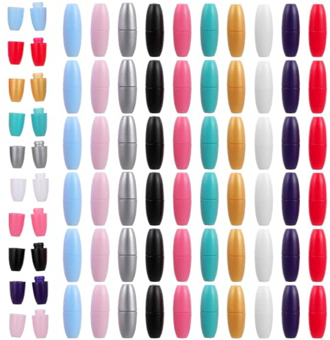 50 Stück Verschlüsse Breakaway Kunststoff Verschluss Perlen Fassverbinder Bunt Break Away Sicherheitsverschluss Schnalle für DIY Craft Making Halskette Armband Lanyard Schmuck