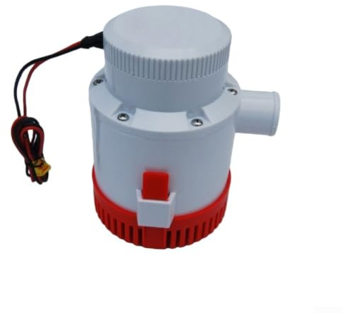 BlissfulAbode Bomba de sentina sumergible de 3500 GPH para yates y marinos 12 V 24 V con carcasa ABS 24 V 3500 GPH