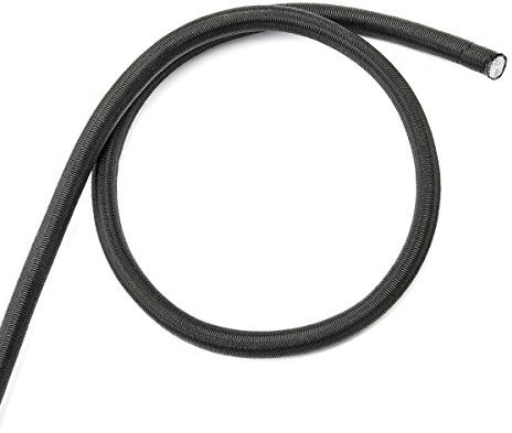 HaGa® Expanderseil Gummiseil Spannseil Planenseil Seil 8mm schwarz (Meterware)