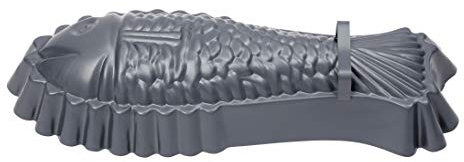 Dexam Moule à poisson anti-adhésif 26 cm en acier carbone