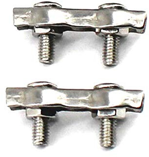 Lot de 2 serre-câbles M10 en acier inoxydable 304