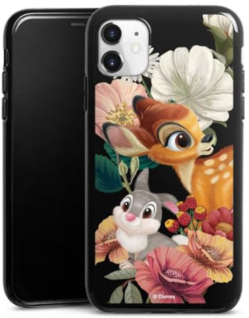 DeinDesign Silikon Hülle kompatibel mit Apple iPhone 11 Case schwarz Handyhülle Bambi Klopfer Disney
