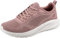 Skechers Femme Bobs Squad Chaos Face Off Basket, Tricot Blush, 40 EU