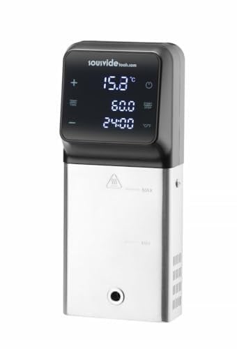 HENDI iVide Plus Junior, Sous-Vide Stick, Sous Vide, Temperatur 5°C-99°C, Genauigkeit 0,07°C, WiFi Steuerung, Beste Leistungen bei bis zu 45 Liter, 230V, 1500W, 159x121x(H)285mm