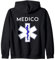 Missione Salute Felpa con Cappuccio per Personale Sanitario, Unisex - Adulto, Nero, S