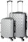 ITACA - Valises. Lot de Valise Rigides 4 roulettes - Valise Grande Taille, Valise soute Avion, Bagages pour Voyages.Ensemble Valise Voyage. Verrouillage à Combinaison, Argenté
