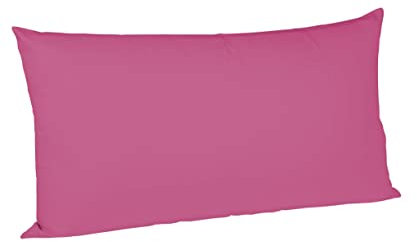 sleepling Satin Kissenbezug, Kissenhülle aus 100% seidig weicher Baumwolle, Bezug Kissen Kopfkissen, 60 Grad, Ökotex 100, Made in EU, 40 x 80 cm, Cassis
