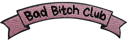 Finally Home Patch zum Aufbügeln - Bad Bitch Club | Bad Girl Patches, Girl Power Bügelbild, Spruch Aufbügler, Rosa Frauen Aufnäher