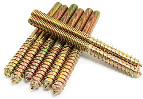 Pro Bamboo Kitchen 8 bulloni autofilettanti a vite da 3/8 -16 x 4-1/2 bulloni a doppia testa per giunti in legno per mobili