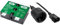 APC APCRBC124 - Ersatzbatterie für Unterbrechungsfreie Notstromversorgung (USV) von APC & Netz Adapter Kabel, Inline®, Kaltgeräte C14 auf Schuko Buchse, 1m (1 Stück)