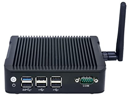 HUNSN Fanless Mini PC, Industrial Computer, Windows 11 or Linux Ubuntu, Intel Celeron J1900, BX07, COM, 2 x LAN, HDMI, VGA, Vesa Mount, WOL, PXE, Watchdog Supported, 4G RAM, 128G SSD