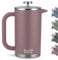 Campo Libre.® Giorgio. French Press I Kaffeebereiter aus doppelwandigem Edelstahl 1l I plastikfreie Kaffeepresse mit Thermofunktion inkl. Ersatzfilter I Kaffeezubereiter aus 100% recyceltem Edelstahl