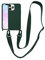 VooDirop Compatible with iPhone 11 Pro Case with Lanyard Crossbody iPhone Case with Strap Adjustable Shockproof Drop Protection Silicone Phone Cover for iPhone 11 Pro 5.8’’ Midnight Green