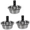 POPETPOP 3 Sets Wall Mounted Elevated Dog Bowl Raised Dog Bowls Dog Water Bowl for outside Elevated Dog Bowls for Medium Dogs Dog Bowl Wall Mount Bolw Pet Feeder Food Puppy Stainless Steel